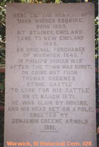 Wickes Gravestone